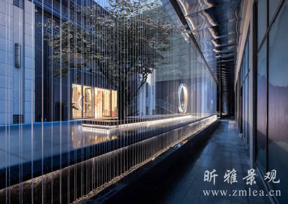 会所中庭水景观制作厂家