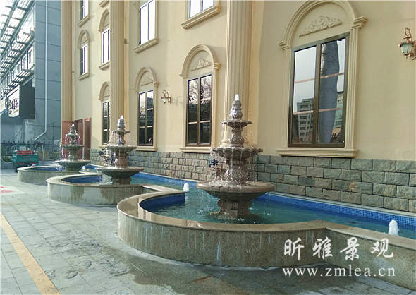 庭院景观跌水鱼池水景设计厂家